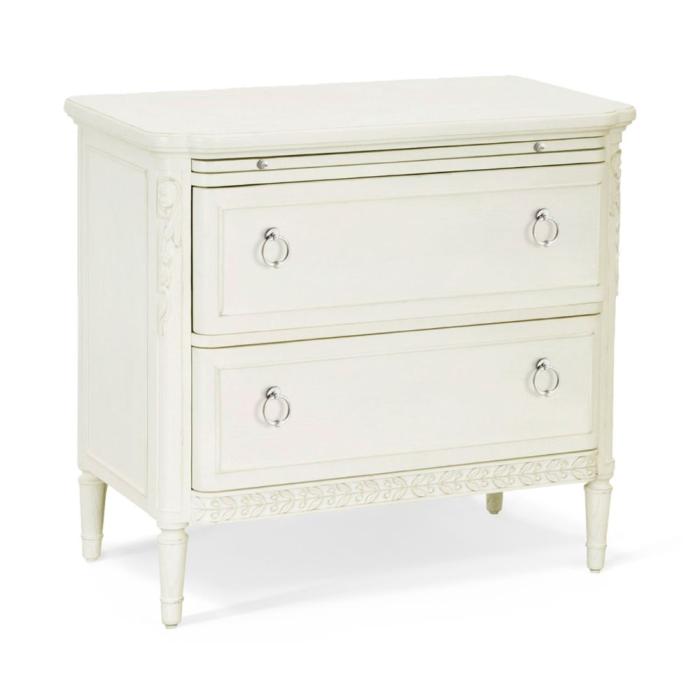 Jonathan Charles Floral Motif Bedside Table with Drawers 1