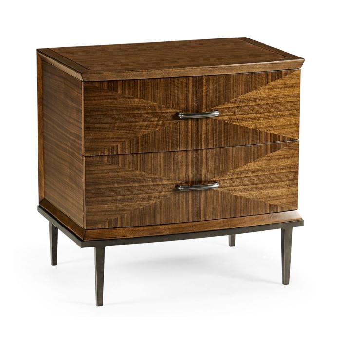 Jonathan Charles Toulouse Walnut Bedside Chest 1