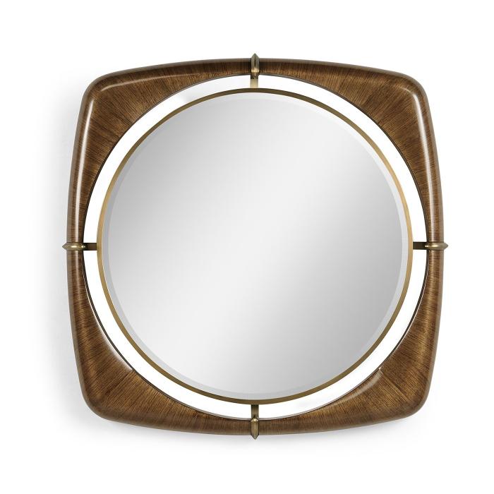 Jonathan Charles Garonne Walnut Framed Mirror - Small 1