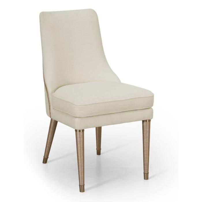 Jonathan Charles Shoal Linen Upholstered Dining Chair 1