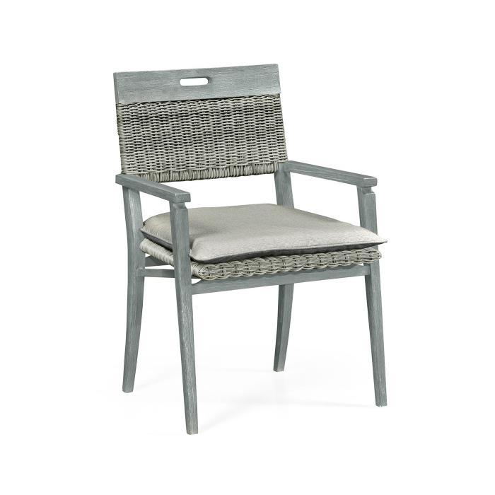 Jonathan Charles Hampton Cloudy Grey Outdoor Dining Chair 1