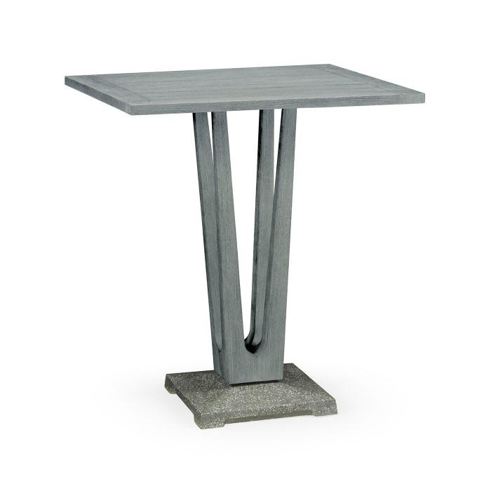 Jonathan Charles Hampton Large Outdoor Counter Table in Cloudy Grey 1