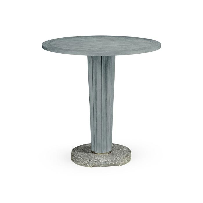 Jonathan Charles Hampton Round Outdoor Counter Table in Cloudy Grey 1