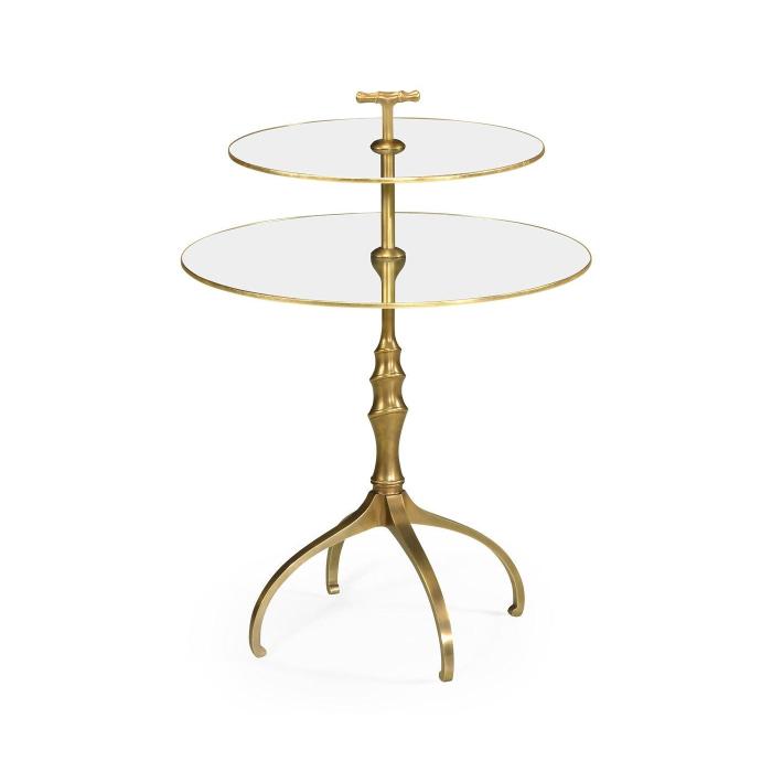 Jonathan Charles Accent Table Contemporary Two-Tier 1