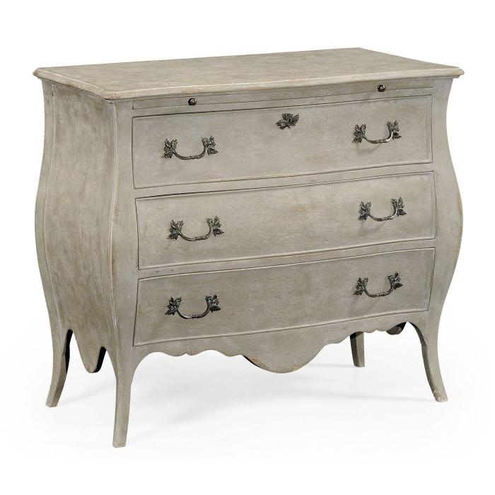 Jonathan Charles Chest of Drawers Bombe in Grey 1