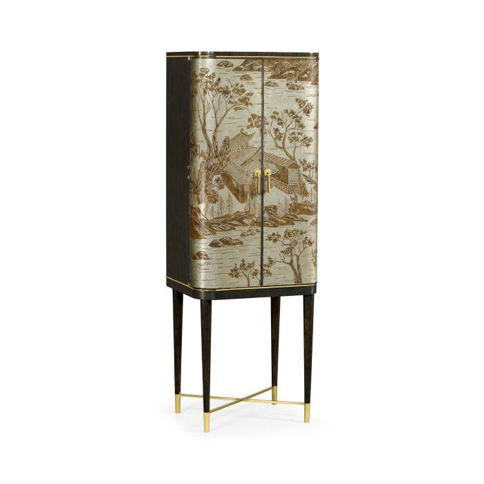 Jonathan Charles Drinks Cabinet Chinoiserie Style 1