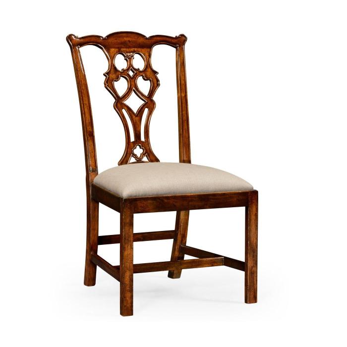 Jonathan Charles Dining Chair Chippendale in Walnut - Mazo 1