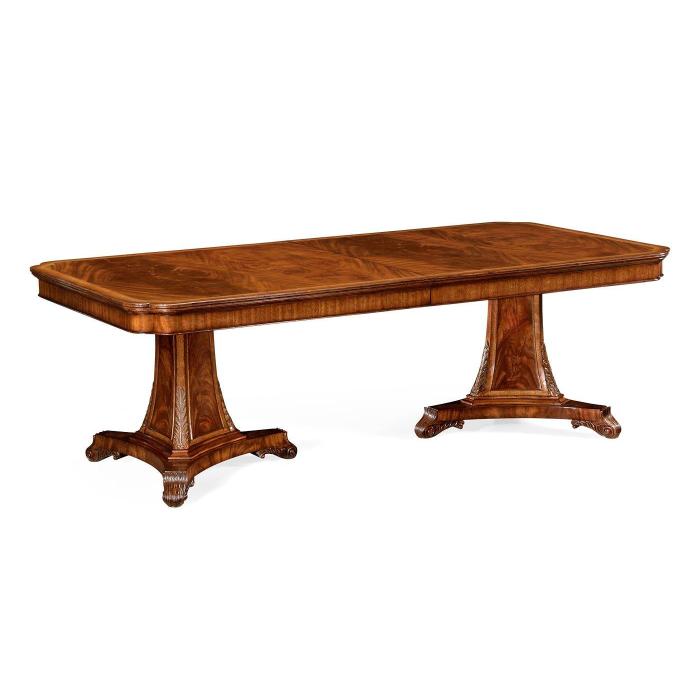 Jonathan Charles Extending Dining Table Neoclassical in Walnut 1