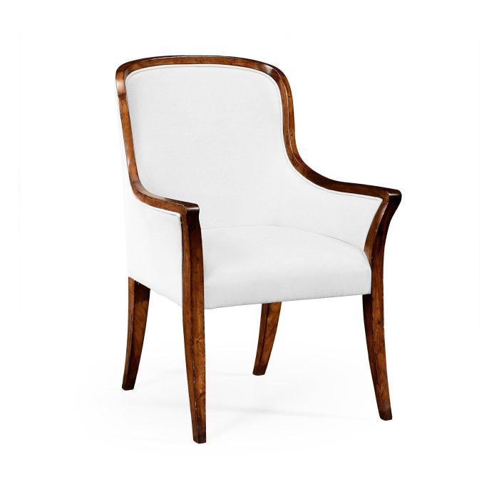 Jonathan Charles Curved Dining Armchair Monarch with Low Back - COM 1