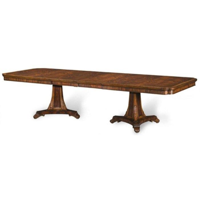 Jonathan Charles Extending Dining Table Neoclassical in Mahogany 1