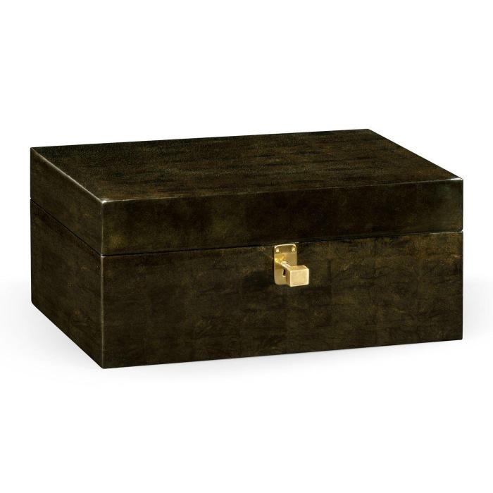 Jonathan Charles Dark Bronze Rectangular Box 1
