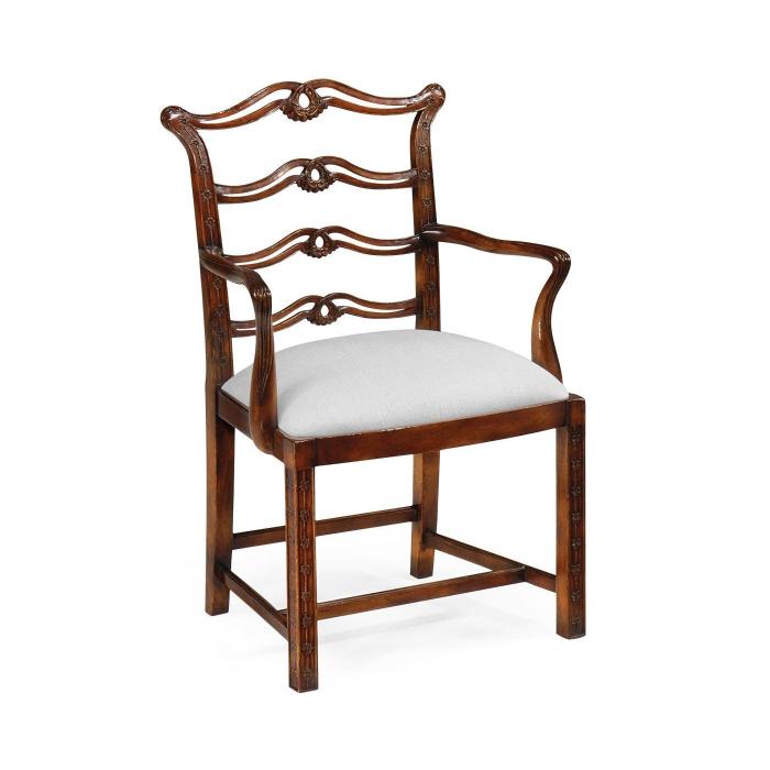 Jonathan Charles Dining Armchair Chippendale - COM 1