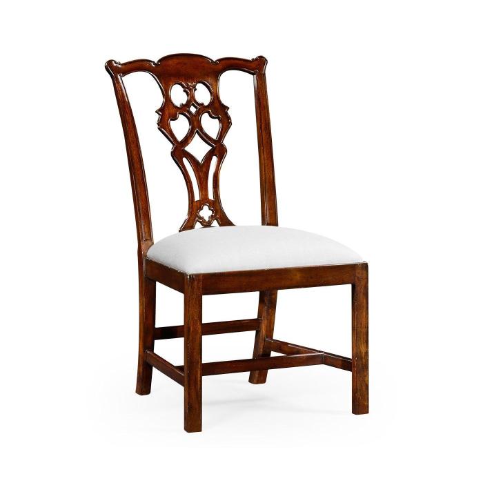 Jonathan Charles Dining Chair Chippendale in Antique Mahogany - COM 1