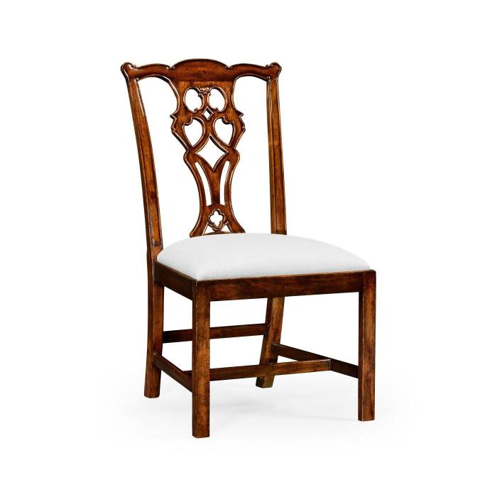 Jonathan Charles Dining Chair Chippendale in Walnut - COM 1