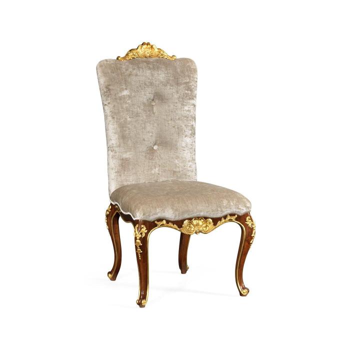 Jonathan Charles Dining Side Chair with Gilt Carved Detailing 1