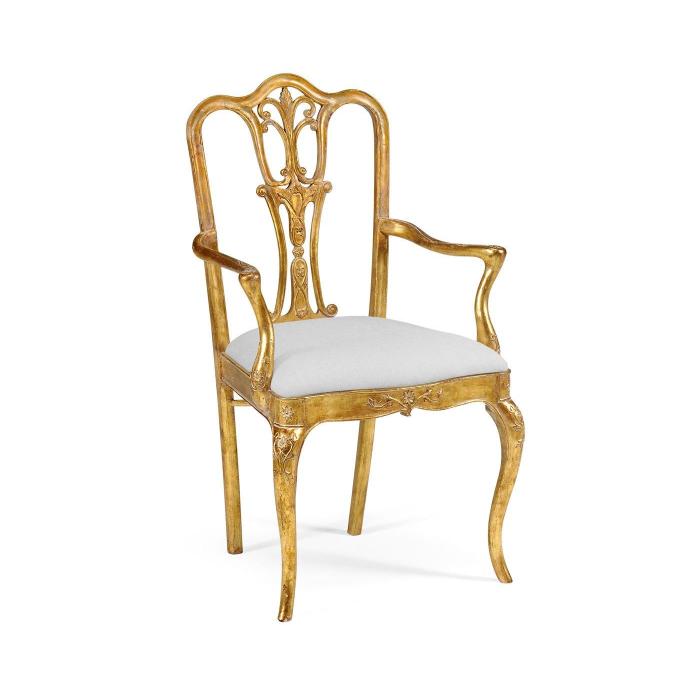 Jonathan Charles Dining Chair with Arms Louis XV - COM 1