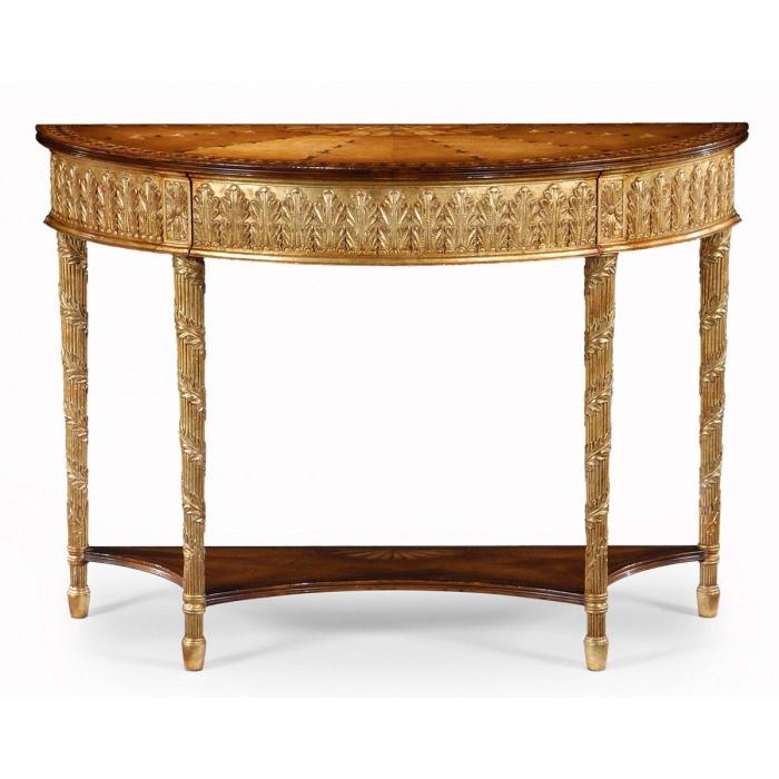 Jonathan Charles Demilune Console Table Neoclassical - Small 1