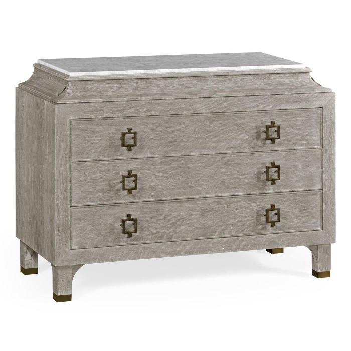 Jonathan Charles Chest of Drawers Doha in Oak - Grey 1