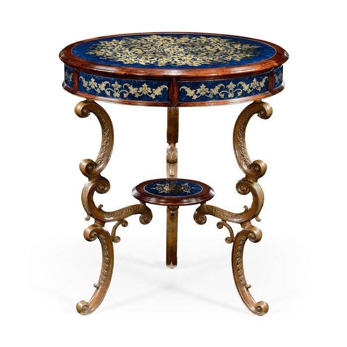 Jonathan Charles Round Side Table Rococo 1