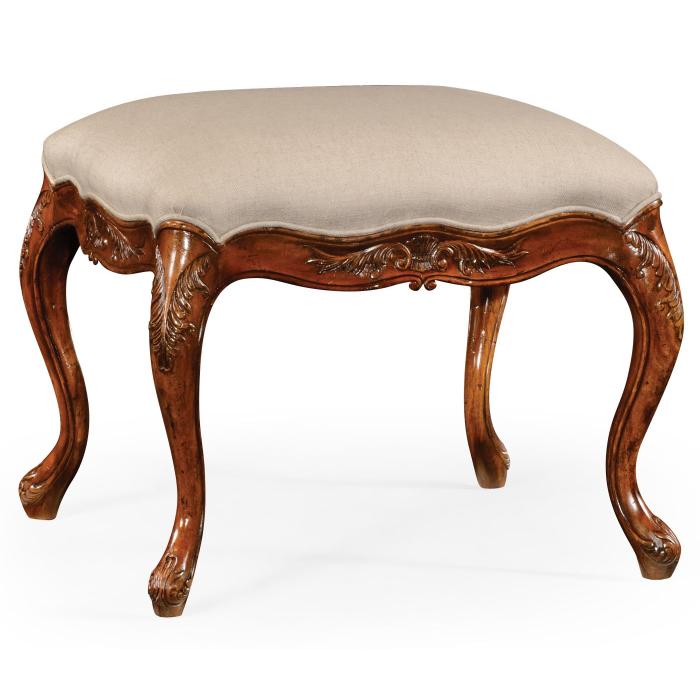 Jonathan Charles Large Footstool French Provincial in Walnut - Mazo 1