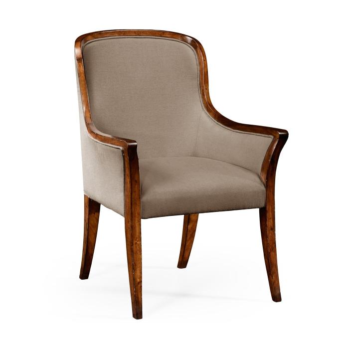 Jonathan Charles Curved Dining Armchair Monarch with Low Back - Mazo 1