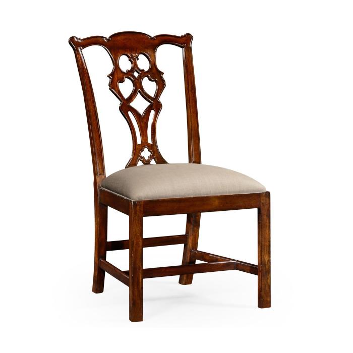 Jonathan Charles Dining Chair Chippendale in Antique Mahogany - Mazo 1