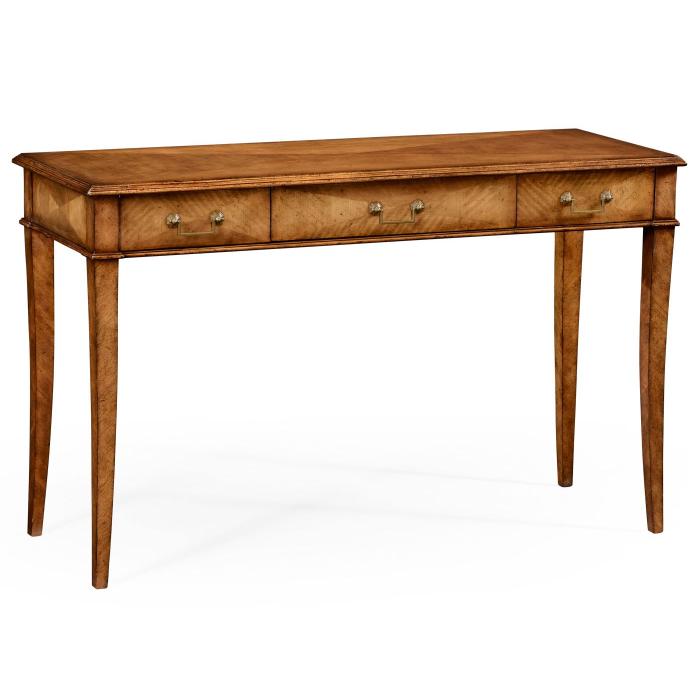 Jonathan Charles Console Table with Drawers Satinwood 1