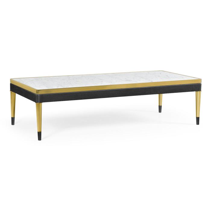 Jonathan Charles Coffee Table with White Calcutta Marble Top 1
