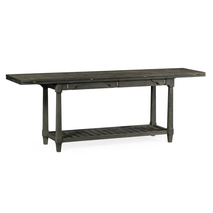 Jonathan Charles Outdoor Console Table Hunt in Grey 1