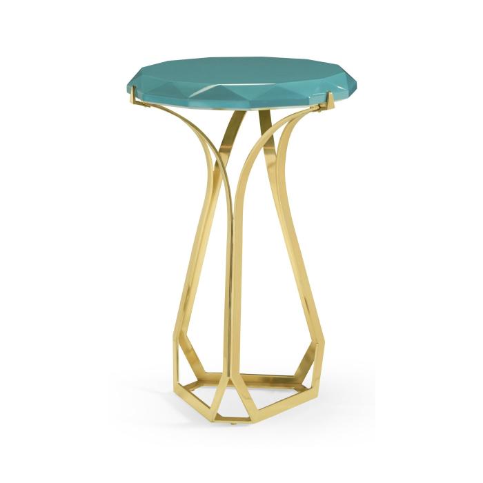 Jonathan Charles Round Accent Table Jewel 1