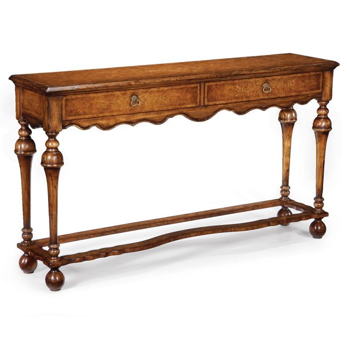 Jonathan Charles Seaweed marquetry console 1