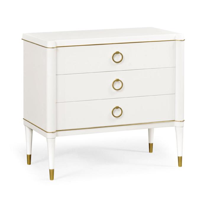 Jonathan Charles Small Chest of Drawers Painted Ivory 1