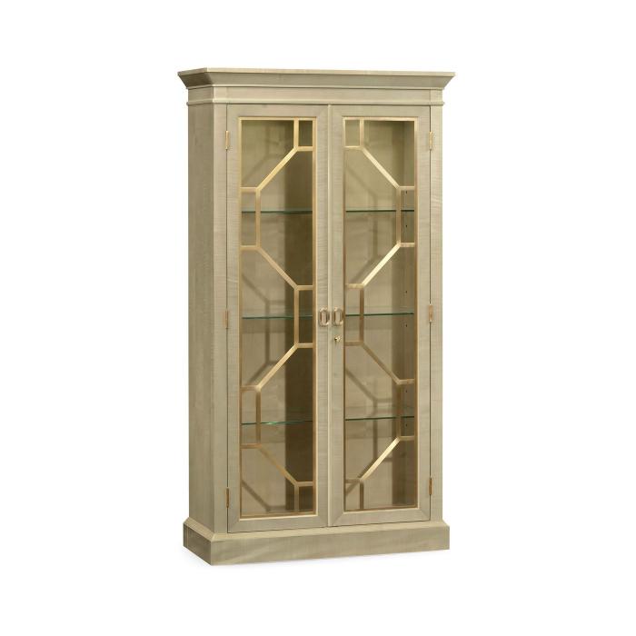 Jonathan Charles Tall Two-Door Display Cabinet Art Deco 1