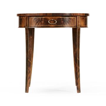 Round Antique Mahogany Side Table