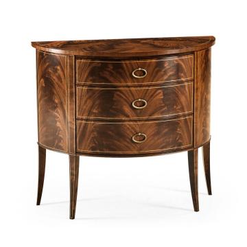 Classic Biedermeier Cabinet Demilune mahogany