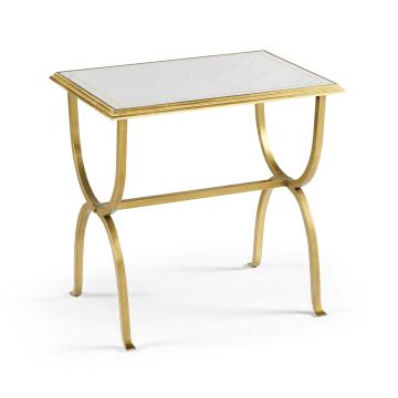 √É‚Ä∞glomis√É¬© & gilded iron rectangular side table