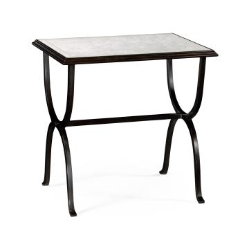 √É‚Ä∞glomis√É¬© & bronze iron rectangular side table