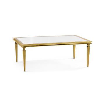 Italian gilded rectangular coffee table