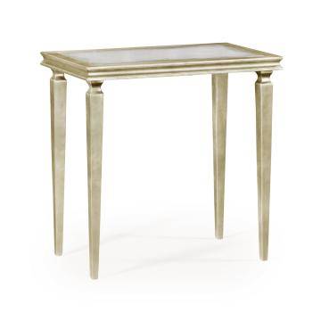 Italian silver rectangular side table