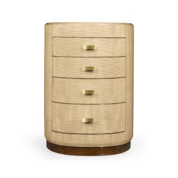 Oval Chest of Drawers Art Deco