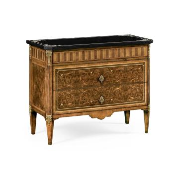 Chest of Drawers Palazzo in Black Scagliola