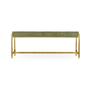 Coffee Table 1930s in Green Shagreen - Gilded