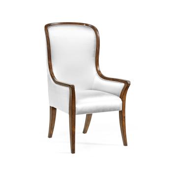 Curved Dining Armchair Monarch with High Back - COM