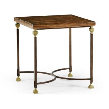 Jonathan Charles Side Table - Parquetry & Iron