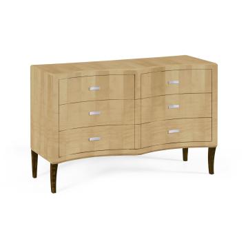 Chest of Drawers Art Deco Double Concave