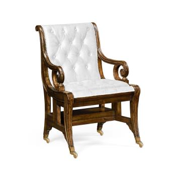 Buttoned Library Chair Monarch - COM