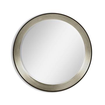 Round Mirror Modernist - Silver Leaf
