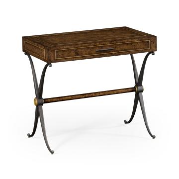 Jonathan Charles Side Table With Drawer - Hammered Iron