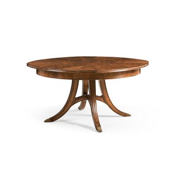 Round Extending Dining Table Monarch with Self Storing Leaves 150 - 187cm