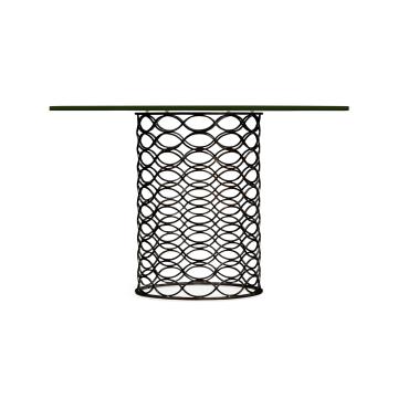 Round Dining Table Interlaced - Bronze